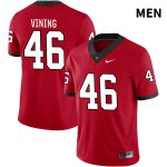 Men's Georgia Bulldogs NCAA #46 George Vining Nike Stitched Red NIL 2022 Authentic College Football Jersey TFH2054TT